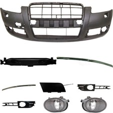 Satz Stoßstange vorne grundiert für Audi A6 4F C6 Bj. 04-08 Nebel+Träger Zubehör