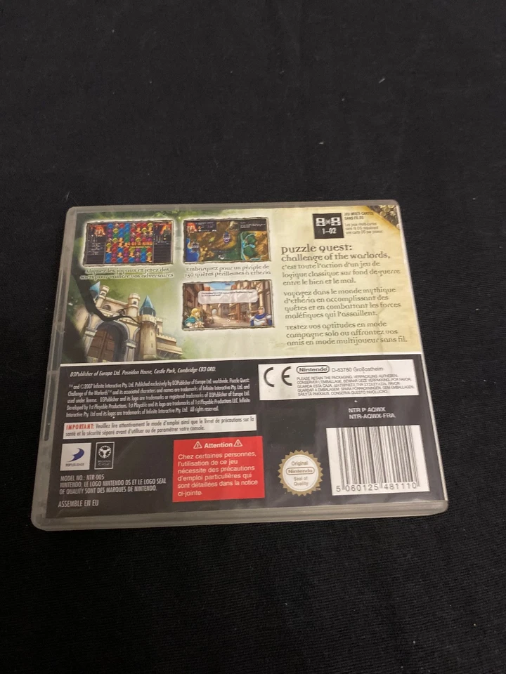 jeux video nintendo DS Puzzle Quest - Photo 2/2