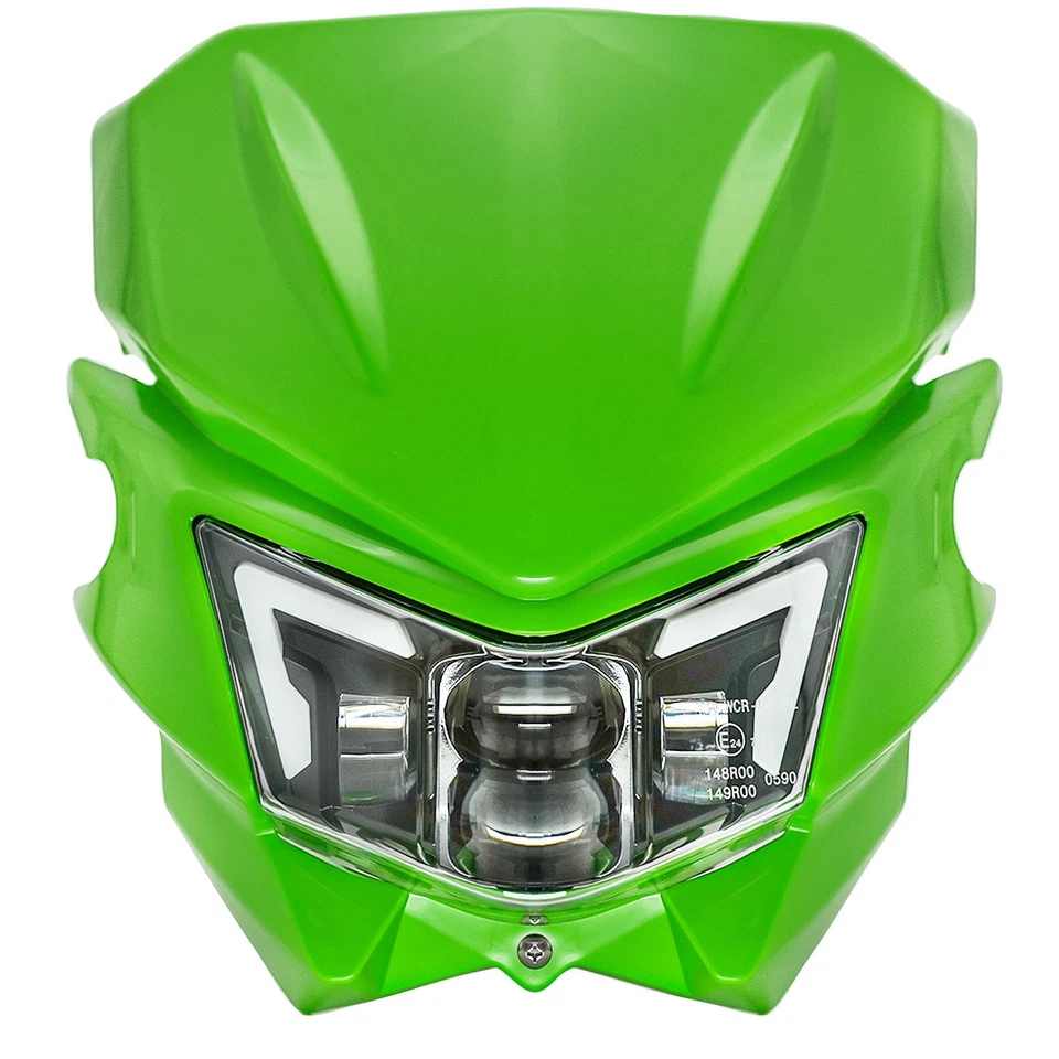 Faro LED con carenado para Kawasaki KX250 KX450 KLX230 KLX300 KX450F KX250F Foto 3 de 4