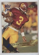 1993 Wild Card 5 Stripe Curtis Conway #13 Rookie RC b2j. rookie card picture