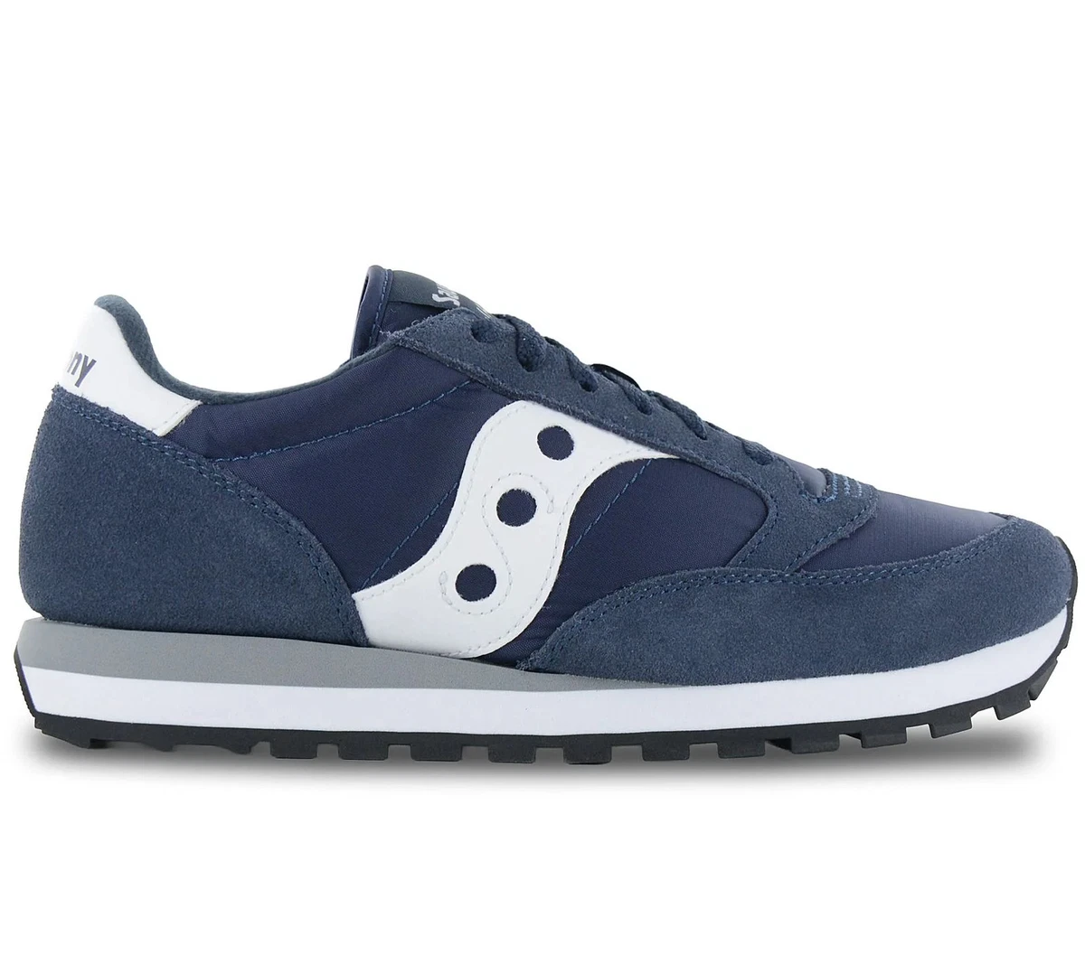 Saucony NEW Jazz Original Blue Grey Mens Size US 5 EUR 37 Womens 6.5 NWOT Retro Saucony Jazz Low Pro Navy Silver Grey S70539-1 Unisex Men main image 2