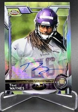 2015 TOPPS CHROME TRAE WAYNES 104 MINI RC AUTOGRAPH MINNESOTA VIKINGS