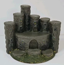 Spoontiques Fantasy Hard Resin Castle  Display for Pewter Dragons or Knights