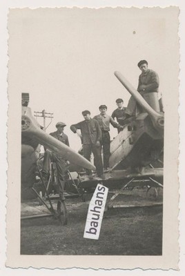 Böblingen Flugplatz Bordmonteure Flugzeuge vom 1.WK  1935 (3228n)