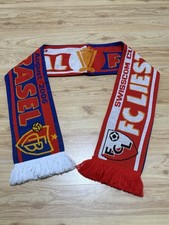 2006 SWISSCOM CUP FC BASEL FC LIESTAL SOCCER FUTBOL KNIT SCARF RARE EUC
