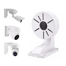 Security Camera Mount Bracket, ABS Indoor Outdoor Wall Mount L-Type Bracket f...