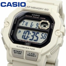 CASIO WS-1400H-8AV Watch Digital 60 Lap Memory Running Matte Ivory New no Box