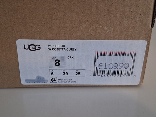 Zapatillas UGG W Cozetta Curly 39 azul claro sandalias - Imagen 2 de 17