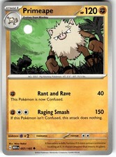 Primeape 057/165 SV: Scarlet & Violet 151 carta Pokemon non comune quasi nuova