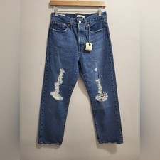 Levi's NWT Premium Denim Wedgie Straight Oxnard Drive Medium Wash Jeans Size 27