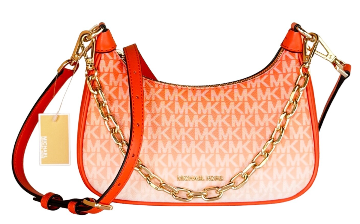 Michael Kors Cora MD Pouchette Shoulder Chain Crossbody Bag MK