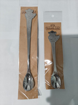 Pokemon Cafe Exclusive Chef Pikachu Long & Short Spoon Set Utensil
