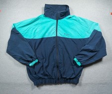 Vintage Silicon Graphics Jacket Mens Large Blue Colorblock Computer Technology