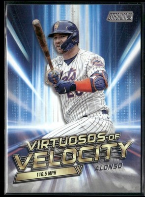 2023 Stadium Club #VV-14 Pete Alonso Virtuosos of Velocity