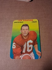 1970 TOPPS FOOTBALL GLOSSY LEN DAWSON KANSAS CITY CHIEFS #27 OF 33