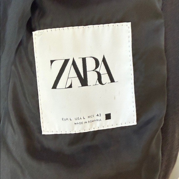 ZARA Men's Large Removable Collar Coat thumbnail 6