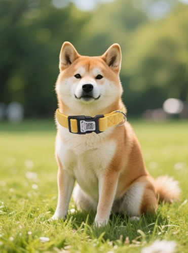 Collar de perro con código QR personalizado collar de perro terciopelo suave y nailon para todos los perros - Imagen 7 de 39