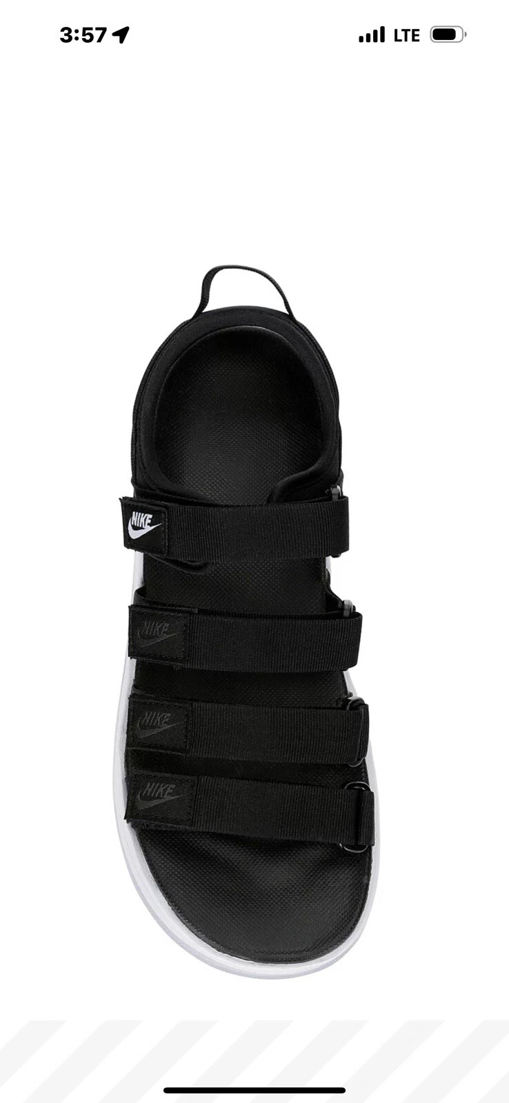 Nike Sandali Classici Donna 10 Triple Nero