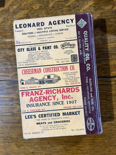 Polks 1969 Freeport City Directory Freeport, IL Advertising - Picture 10 of 12