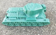 Vintage MARX dark waxy forest green 41 TANK Battleground Playset -LOOKS NEW