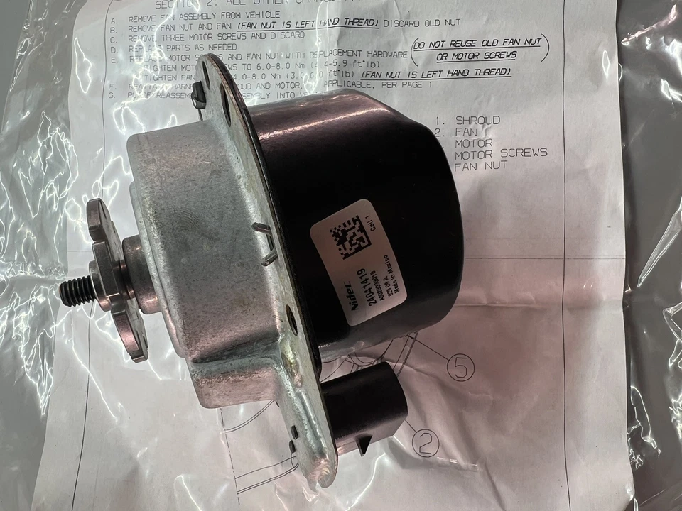 Engine Cooling Fan Motor Mopar 68031873AA - Image 4 of 4