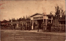 Postcard~Camp Merritt N.J.~Merritt Hall~Enlisted Men's Club~Doughboys~c1910s