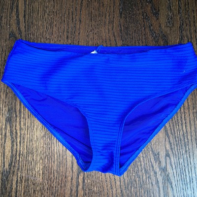 Sea Level Swimsuit Women s Mid Rise Dark Blue Bikini Bottom Size 10