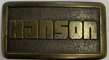 1978 Wyoming Studio Artworks Hanson Brass Belt Buckle GnuFashion