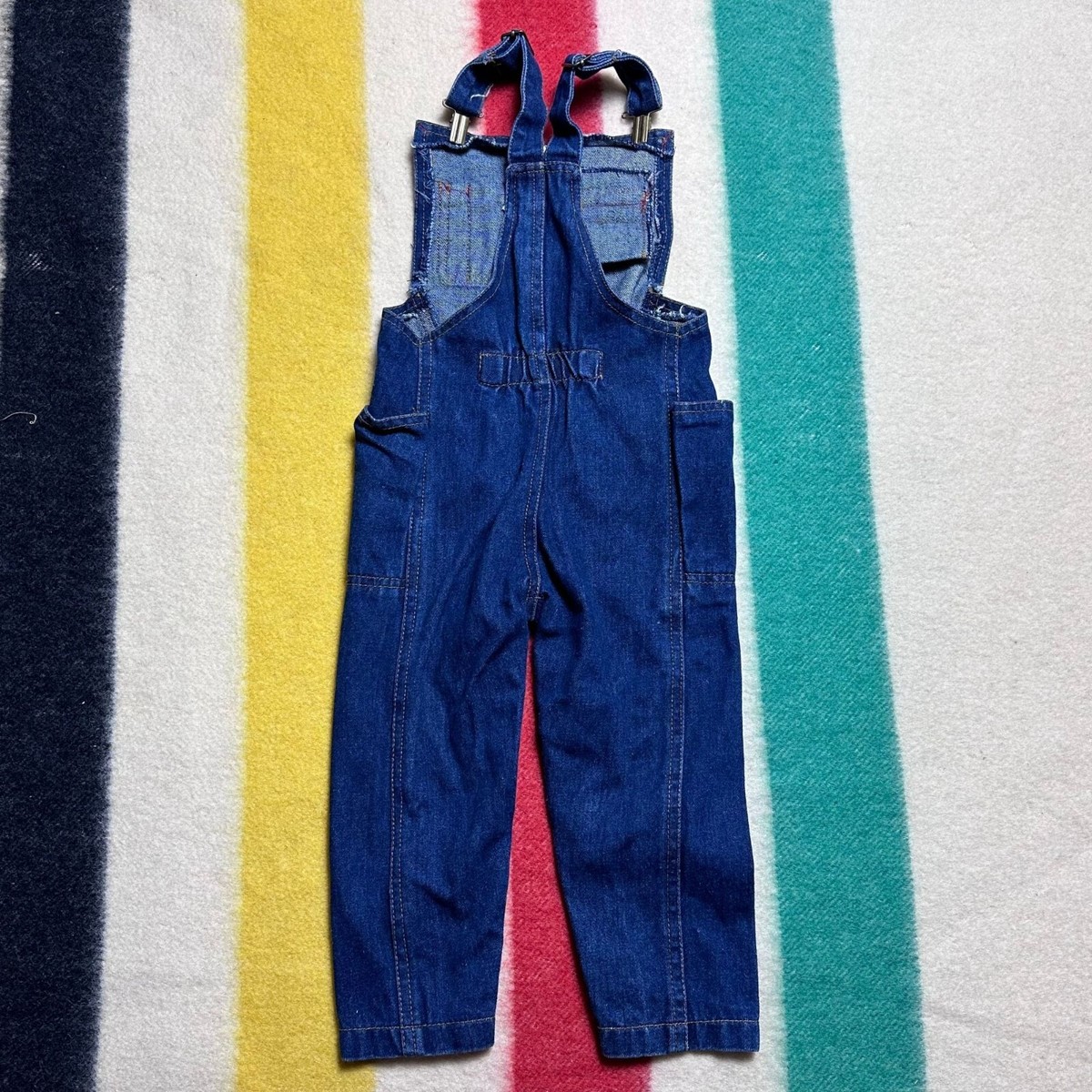 Vintage 1980s Denim Overalls French Toast Lollytogs Size 24m Strap