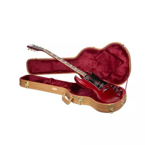 Crossrock Wooden Case for Gibson SG Electric Guitars-Security Lock