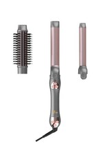 3 in 1 Interchangeable Automatic Rotating Curling Iron Thermal Brush Set