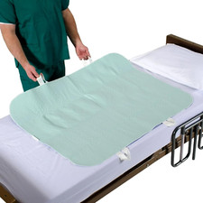 34" X 52" Positioning Bed Pad with Handles  Incontinence Mattress Bedding Prote