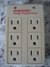 NEW MEMOREX 6-OUTLET WALL MOUNT SURGE SUPRESSOR PROTECTOR FULL SURGE PROTECTION