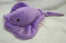 Aurora CUTE SOFT PURPLE STINGRAY 11" Plush STUFFED ANIMAL Toy