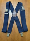 Carhartt Rugged Navy-Blue Clip-on Flex Elastic Suspenders