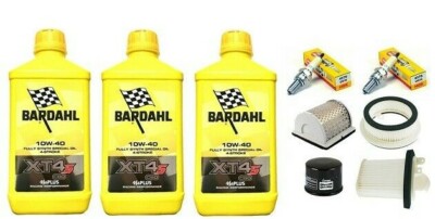 CUTTING KIT YAMAHA TMAX 500 2001 2002 2003 OIL BARDAHL XTS SPARK PLUGS FILTERS