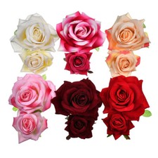 Rose Flower Bridal Hair Clip Hairpin Brooch Wedding Bride Party AccessorieWomen