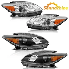 Headlights Headlamps Driver Passenger Pair For 2012 2013 2014 2015 Toyota Prius