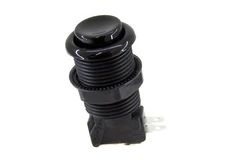 Suzo Happ Concave Pushbutton - Black with Microswitch Included