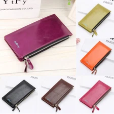 Women Wallet Multi-Card Slot Card Holder Long Slim Bifold Clutch Purse Xmas Gift