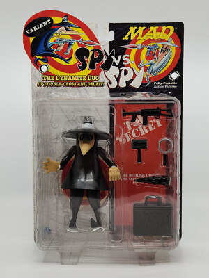DC Direct MAD Magazine Action Figure - Spy vs Spy Black Spy - MOC MIP New