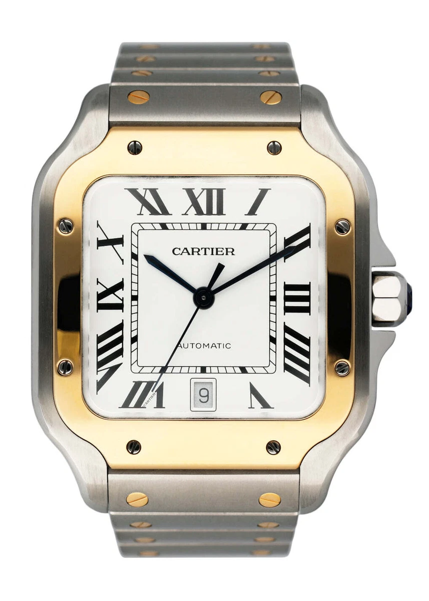 Cartier santos 2025 mens used