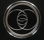 1 oz silver proof Vesica Piscis .999 Pure COA BOX SSG Sacred Geometry Third Eye