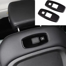 Glossy Black Rear Seat USB Connector Frame 2PC For Land Rover Defender 2020-2023