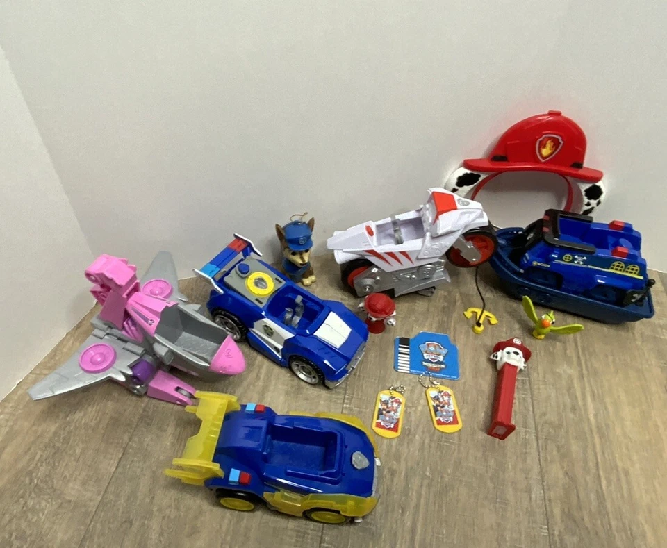 Paw Patrol Skye Dino Rescate Vehículo de Lujo Lote Rev Up Wildcats Coche Camión Juego de Juguete Foto 3 de 4