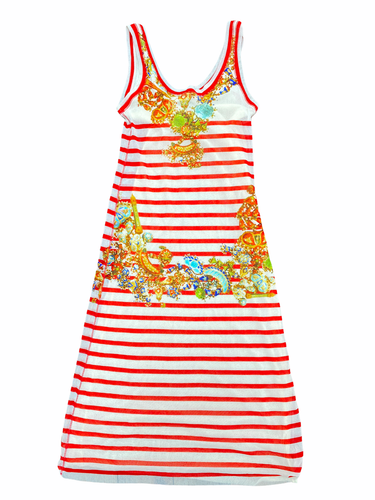 Jean-Paul Gaultier Ecru / Red Striped 