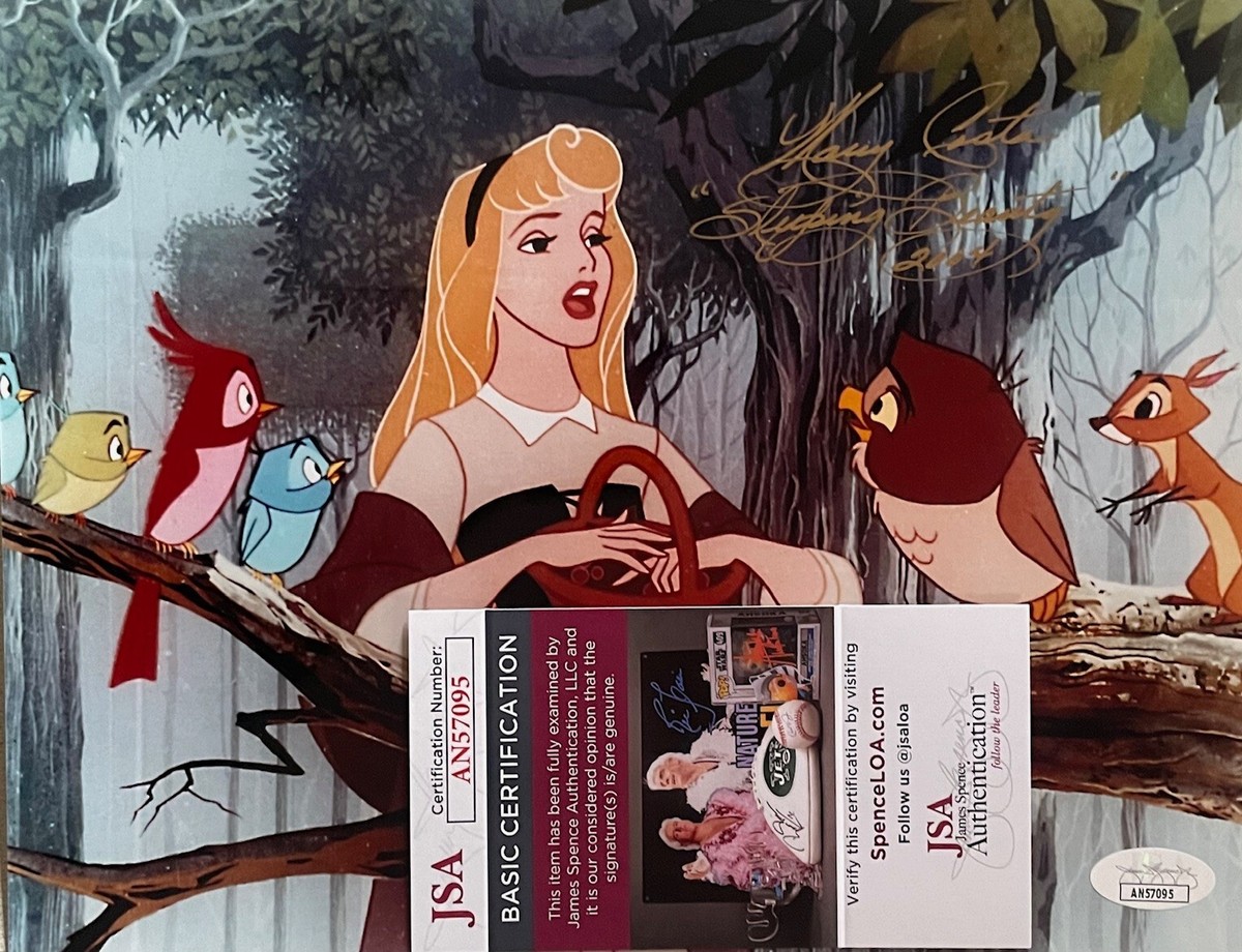 Mary Costa DISNEY SLEEPING BEAUTY signed 8x10 photo w/JSA COA