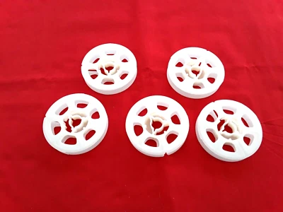 5 *NEW* SUPER 8 50' PLASTIC FILM REELS (WHITE) LOWEST PRICE