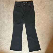 Old Navy Higher High Rise Flare Black Jeans Sz 8