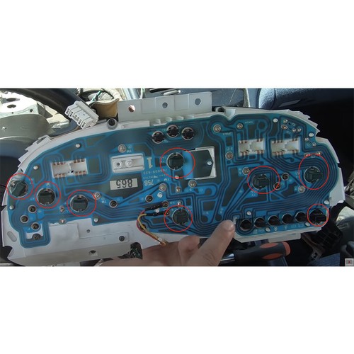 Gauge Cluster Dash Lights Bulbs for Honda Civic EF / Wagon / CRX CR-X 1990-1991 - Picture 2 of 19